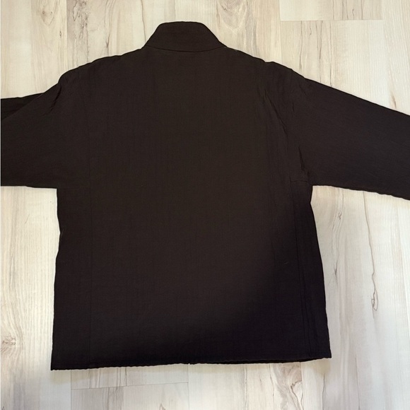 Eileen Fisher Chocolate Brown Shirt Jacket - Picture 4 of 8